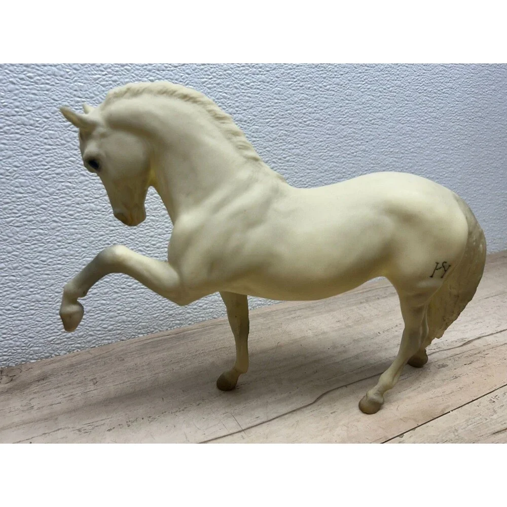 Vtg 1979 Breyer Legionario III Andalusian Stallion Alabaster Horse Mold # 68